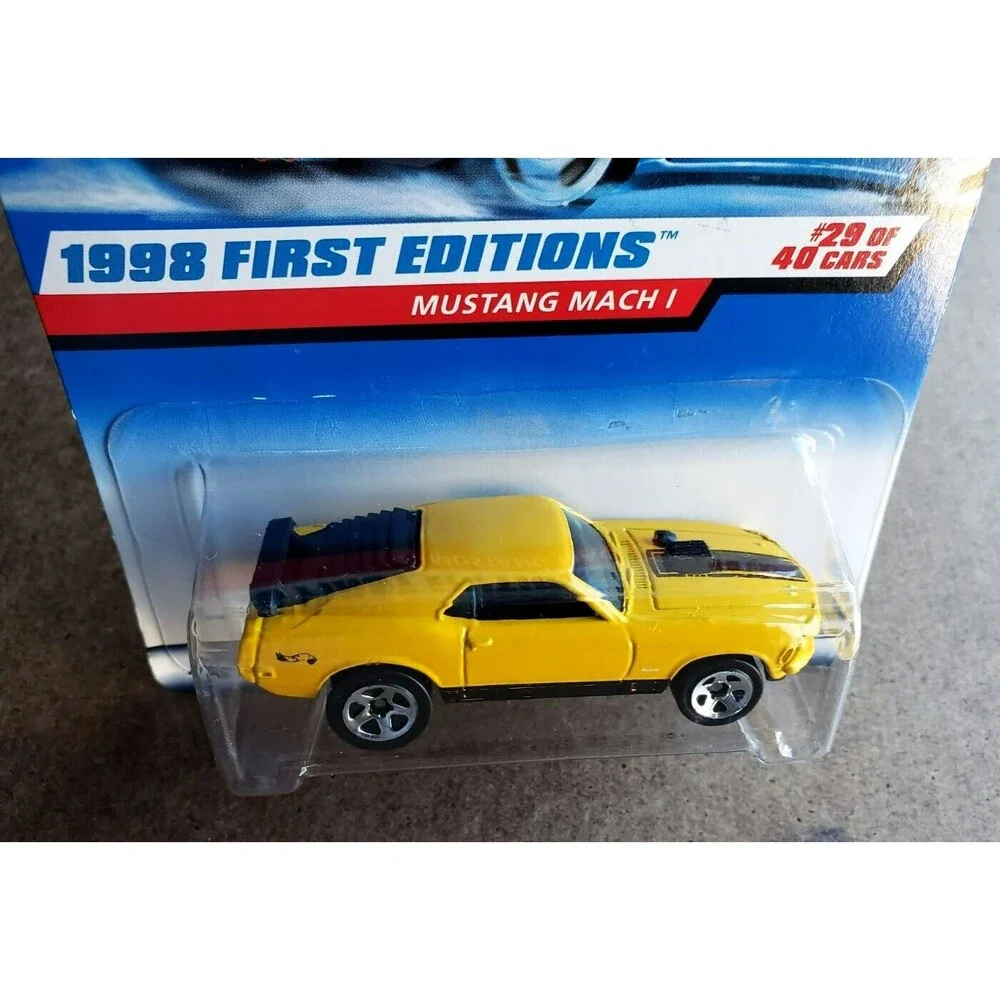 Hot Wheels FORD '70 MUSTANG MACH I Yellow 1998 First Editions 29/40 1:64 670 5SP